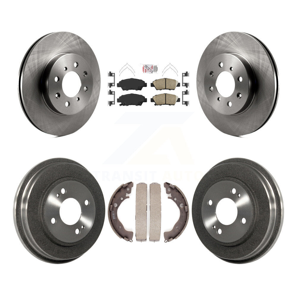 Rotors de frein à disque avant et arrière, plaquettes en céramique et Kit de batterie pour Honda Fit K8A-104965