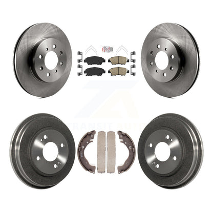 Rotors de frein à disque avant et arrière, plaquettes en céramique et Kit de batterie pour Honda Fit K8A-104965