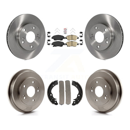Kit de plaquettes et de tambour en céramique, Rotor de frein avant et arrière, pour Honda Civic Hybri 2006 – 2008