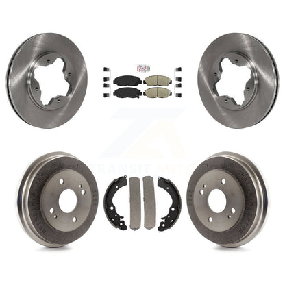 Rotors de frein à disque avant et arrière, plaquettes en céramique et Kit de batterie pour Honda Accord