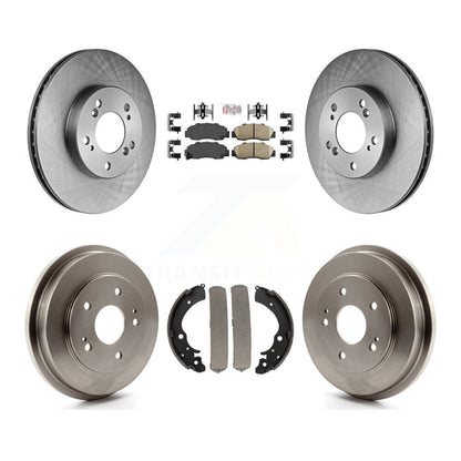 Rotors de frein à disque avant et arrière, plaquettes en céramique et Kit de batterie pour Honda CR-V 1997 – 2001