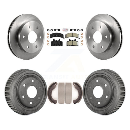 Rotors de frein avant et arrière, Kit de tambour à plaquettes semi-métalliques pour Chevrolet K1500 GMC Yuko