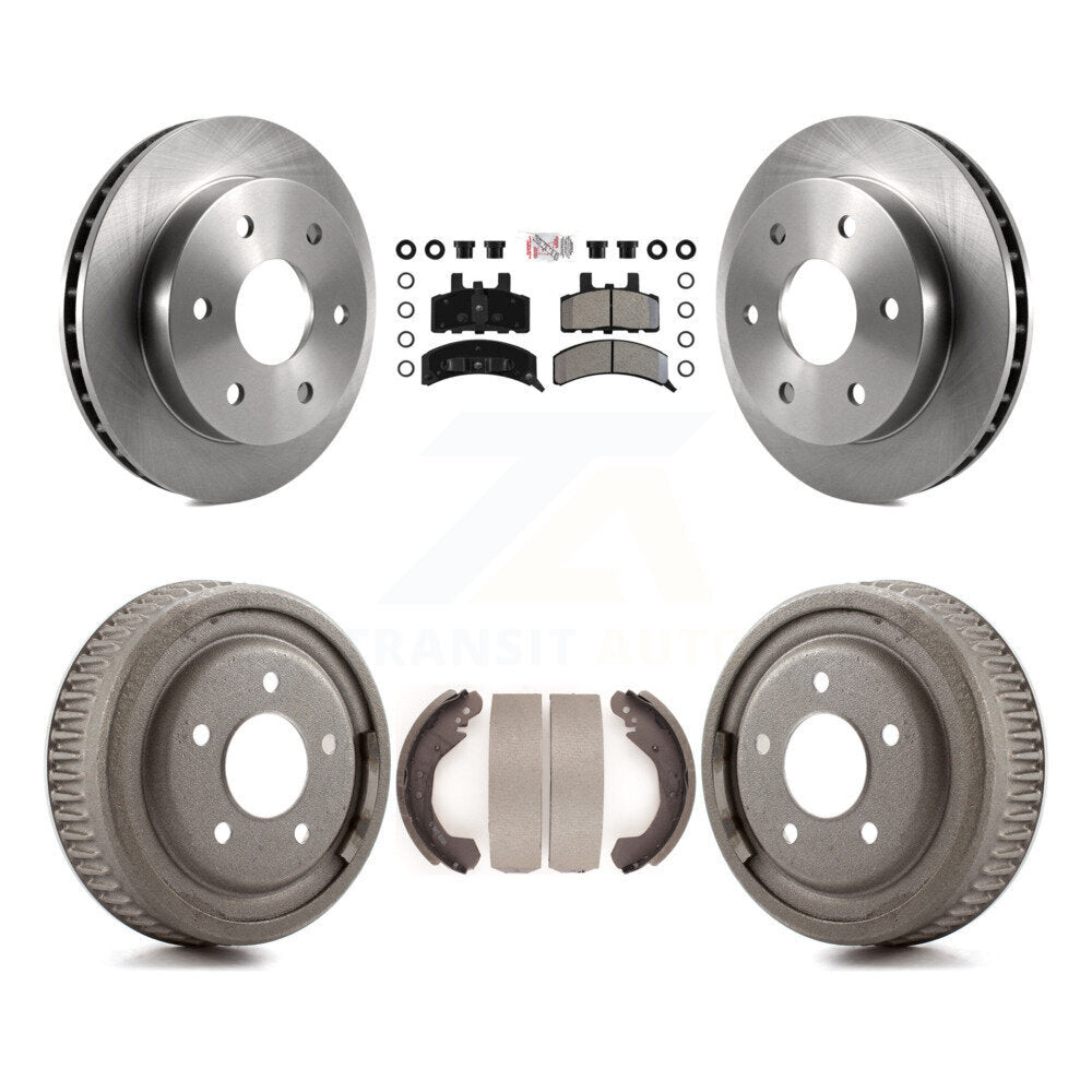 Rotors de frein à disque avant et arrière, plaquettes semi-métalliques et Kit de tambour pour GMC Yukon 4WD