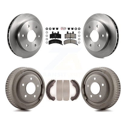 Rotors de frein à disque avant et arrière, plaquettes semi-métalliques et Kit de tambour pour GMC Yukon 4WD