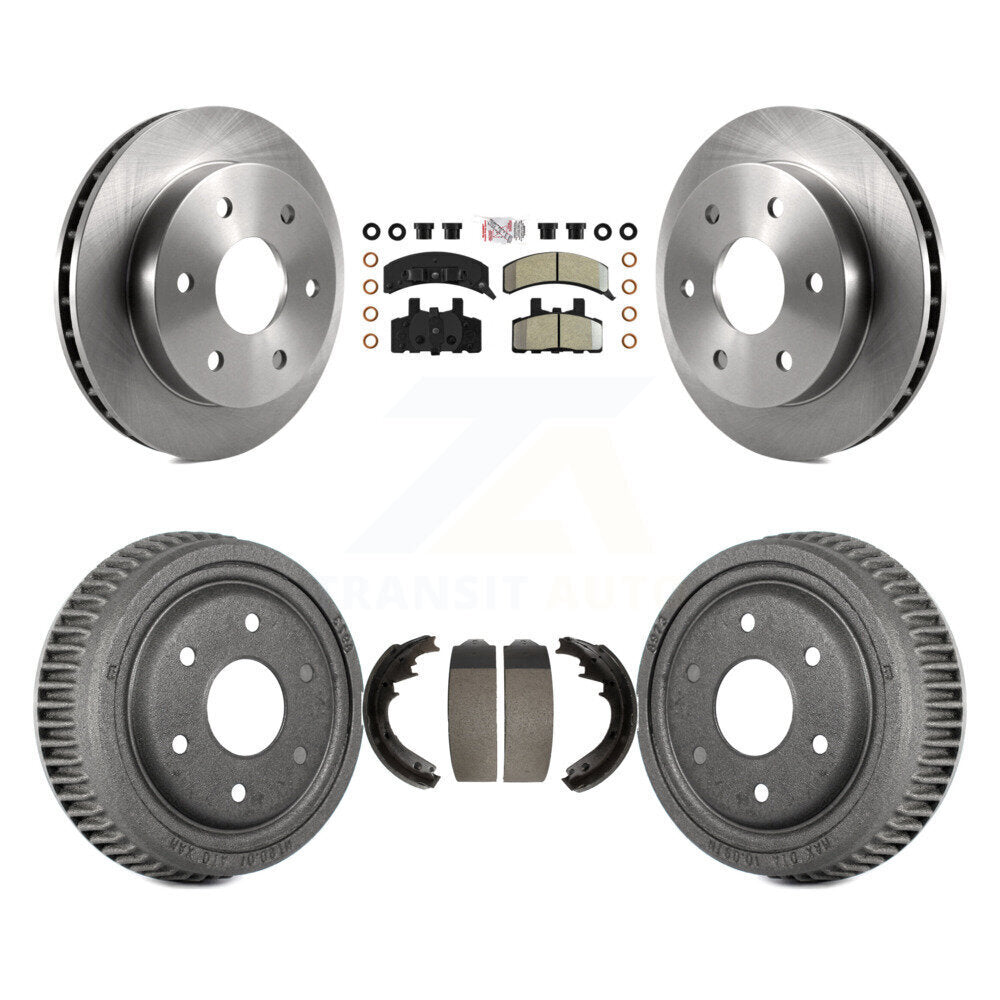Rotors de frein à disque avant et arrière, plaquettes semi-métalliques et Kit de tambour pour GMC Yukon
