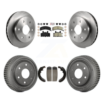 Rotors de frein à disque avant et arrière, plaquettes semi-métalliques et Kit de tambour pour GMC Yukon