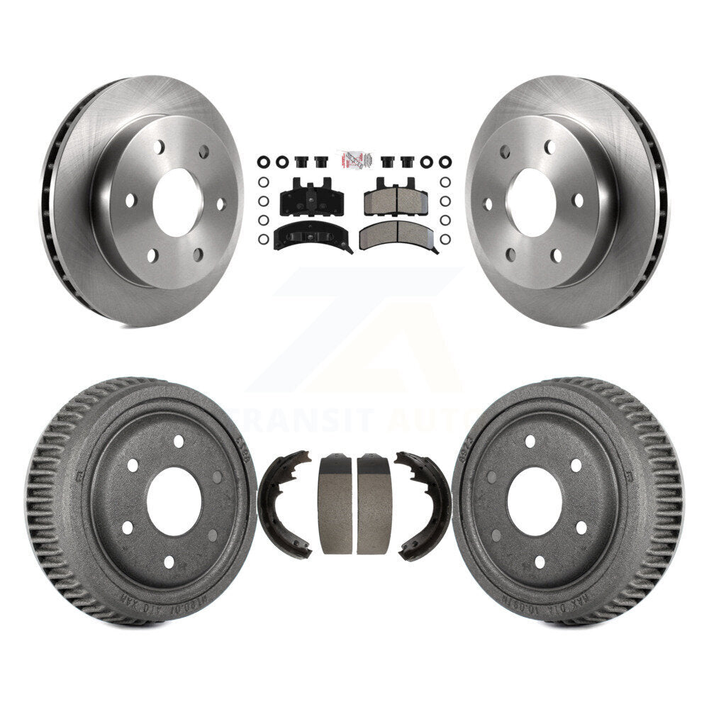 Rotors de frein à disque avant et arrière, plaquettes semi-métalliques et Kit de tambour pour GMC Yukon