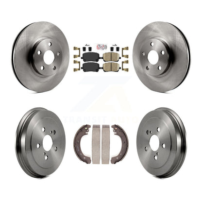 Rotors de frein à disque avant et arrière, plaquettes en céramique et Kit de batterie pour Toyota Corolla