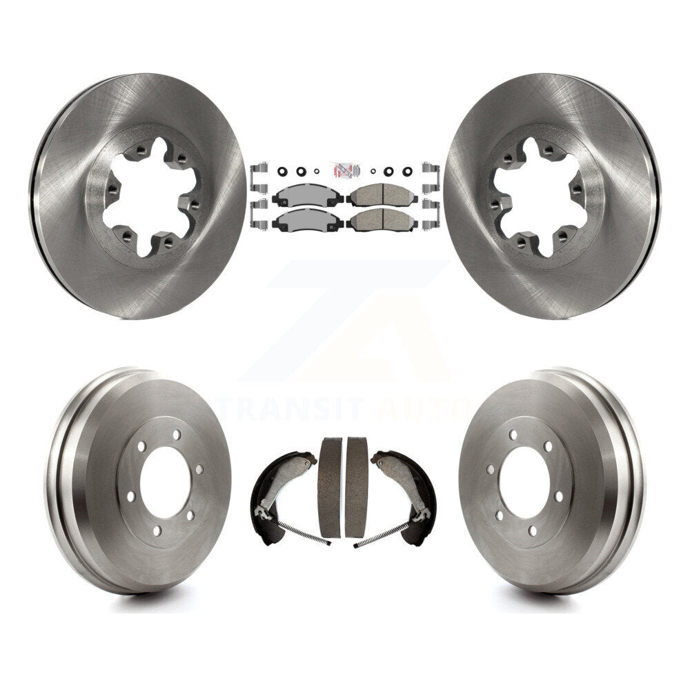 Kit de plaquettes et de tambour en céramique, Rotors de frein avant et arrière, pour Chevrolet Colorado GMC Canyo