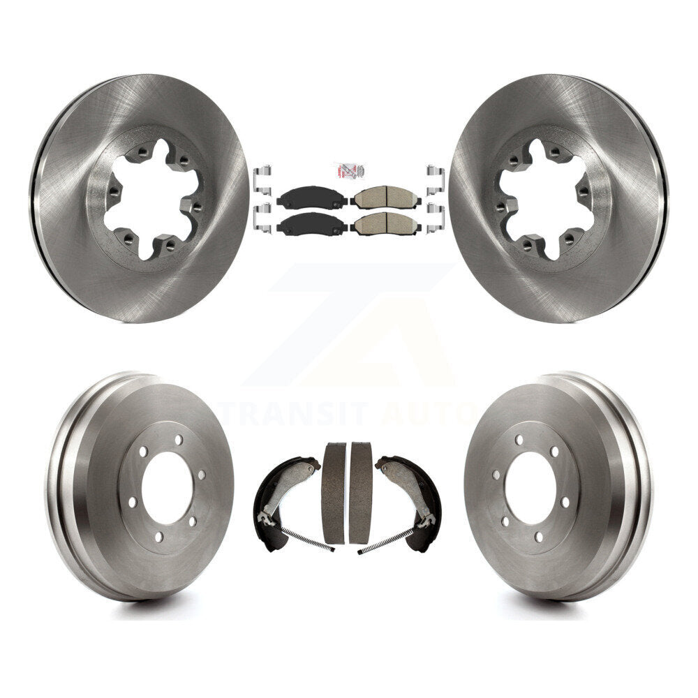 Kit de plaquettes et de tambour en céramique, Rotors de frein avant et arrière, pour Chevrolet Colorado GMC Canyo