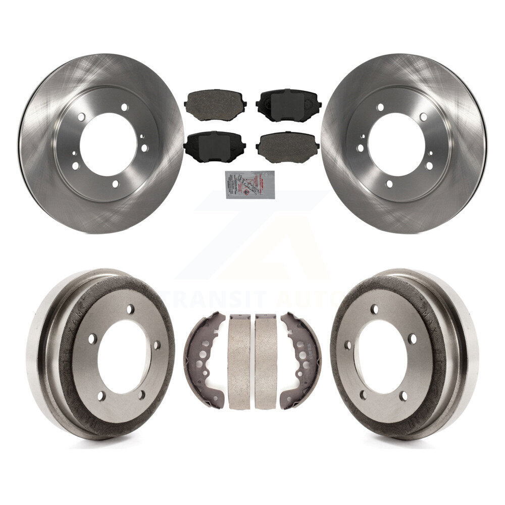 Rotor de frein à disque avant et arrière, Kit de plaquettes et de tambour semi-métalliques pour Suzuki Grand Vitar