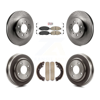 Rotors de frein à disque avant et arrière, plaquettes en céramique et Kit de batterie pour Honda Civic Acura EL