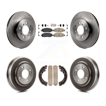 Rotors de frein à disque avant et arrière, plaquettes en céramique et Kit de batterie pour Honda Civic Acura EL