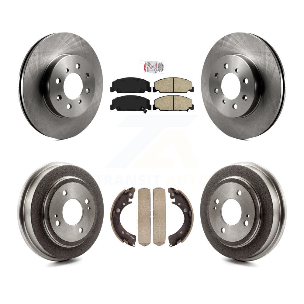 Kit de tambour de plaquettes en céramique de Rotors de frein avant et arrière pour Honda Civic LX avec 4 roues AB