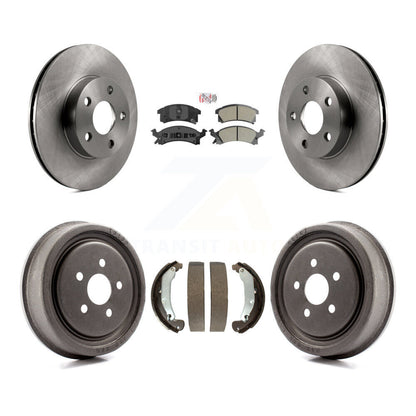 Rotors de frein avant et arrière, Kit de tambour à plaquettes semi-métalliques pour Pontiac Sunfire Chevrole