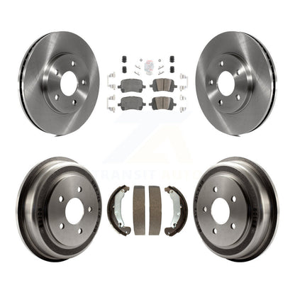 Rotors de frein à disque avant et arrière, plaquettes en céramique et Kit de tambour pour Chevrolet HHR