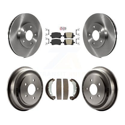 Rotors de frein à disque avant et arrière, plaquettes en céramique et Kit de tambour pour Chevrolet HHR