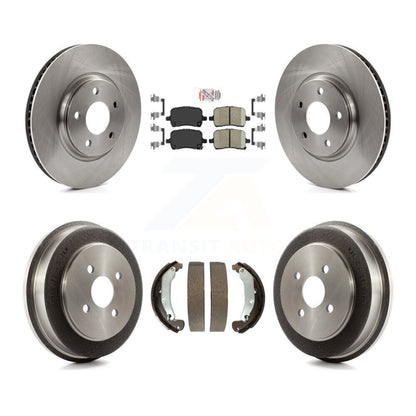 Rotors de frein à disque avant et arrière, plaquettes en céramique et Kit de batterie pour Pontiac Pursuit