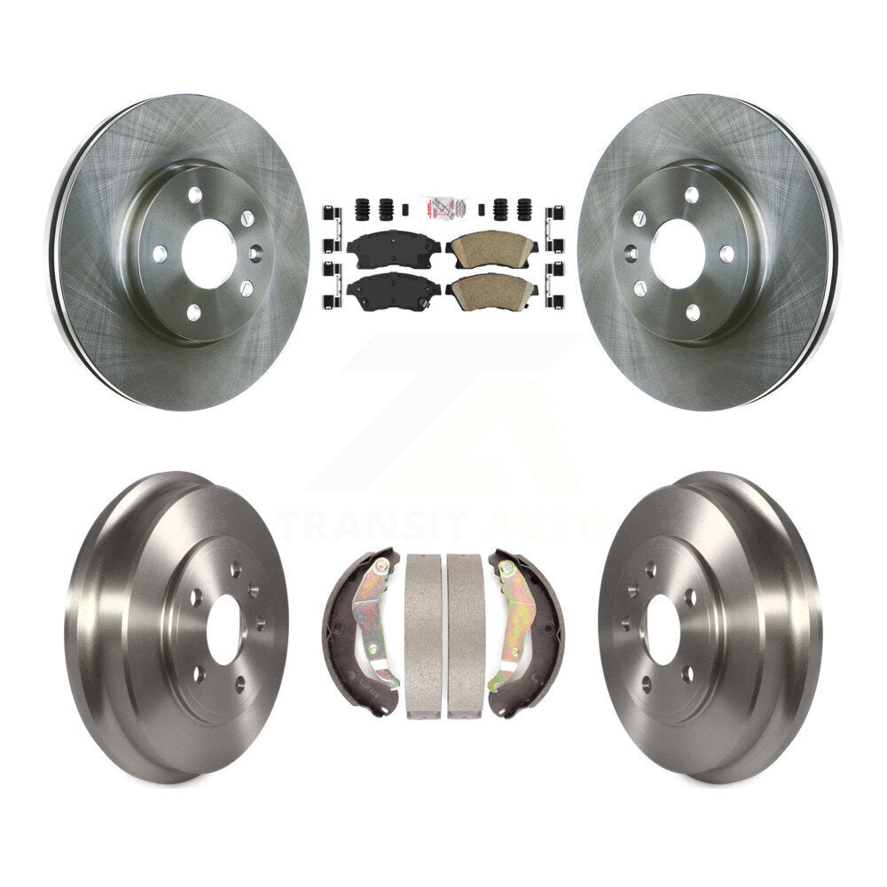Rotors de frein à disque avant et arrière, plaquettes en céramique et Kit de batterie pour Chevrolet Sonic