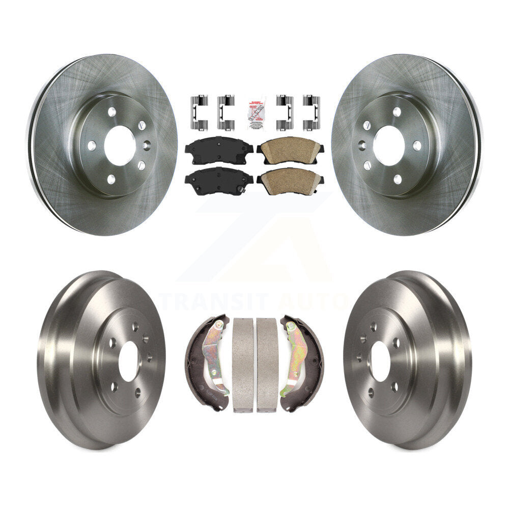 Rotors de frein à disque avant et arrière, plaquettes en céramique et Kit de batterie pour Chevrolet Sonic