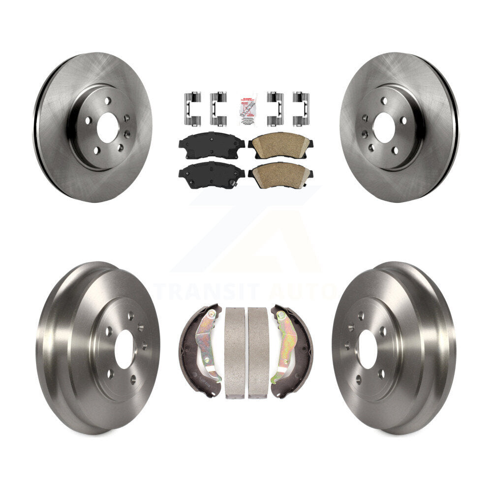 Kit de plaquettes et de tambour en céramique, Rotor de frein avant et arrière, pour Chevrolet Sonic R 2013 – 2014