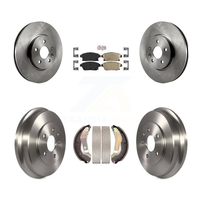 Rotors de frein à disque avant et arrière, tampons en céramique et Kit de tambour pour Chevrolet Tra 2013 – 2017