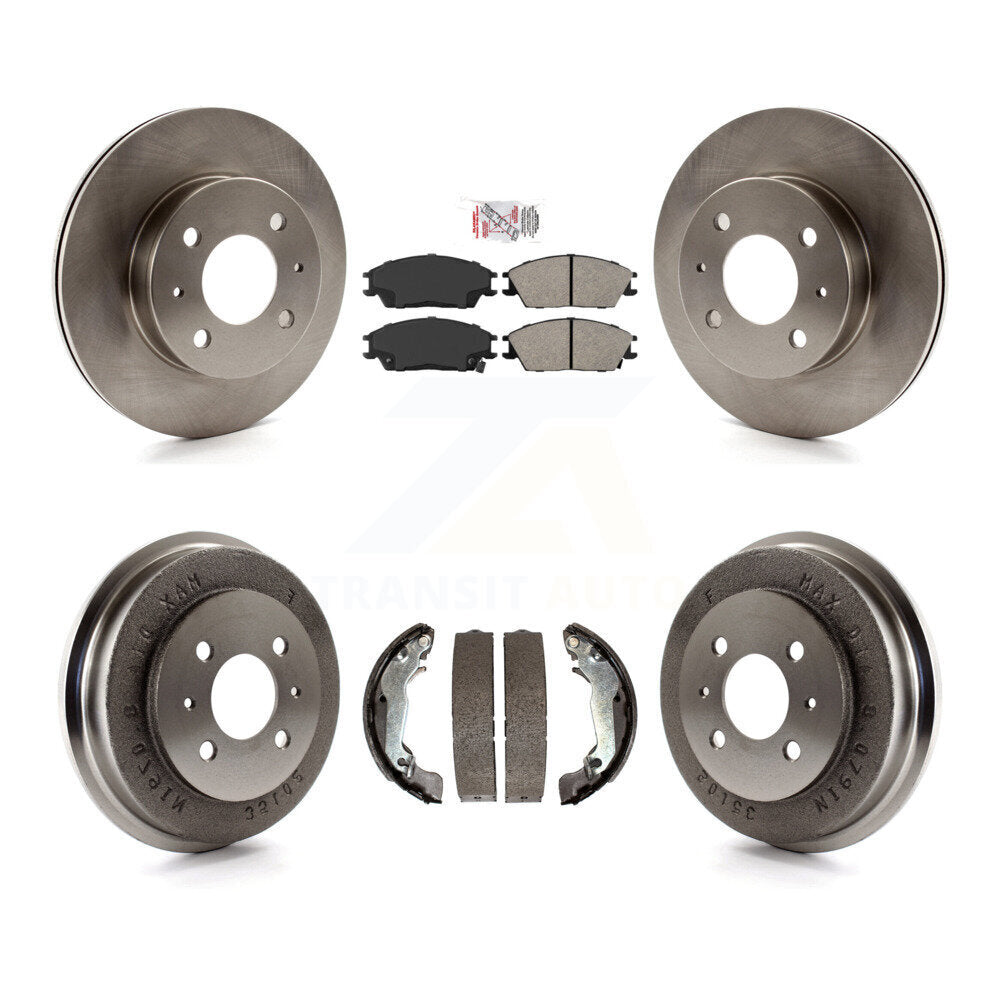 Kit de plaquettes et de tambour semi-métalliques, Rotor de frein avant et arrière, pour Hyundai Accen 2003 – 2005