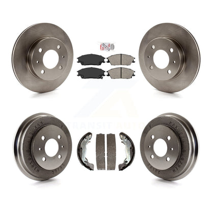 Kit de plaquettes et de tambour semi-métalliques, Rotor de frein avant et arrière, pour Hyundai Accen 2003 – 2005