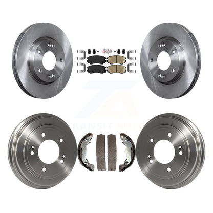 Rotors de frein à disque avant et arrière, plaquettes en céramique et Kit de batterie pour Hyundai Elantra
