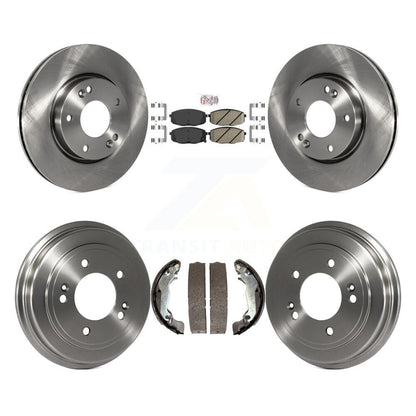 Rotors de frein à disque avant et arrière, plaquettes en céramique et Kit de batterie pour Hyundai Elantra