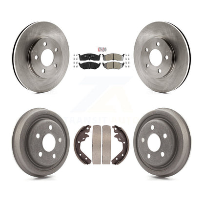 Kit de tambour à plaquettes semi-métalliques de rotor de frein avant et arrière pour Neon Dodge Chrysler SX 2.