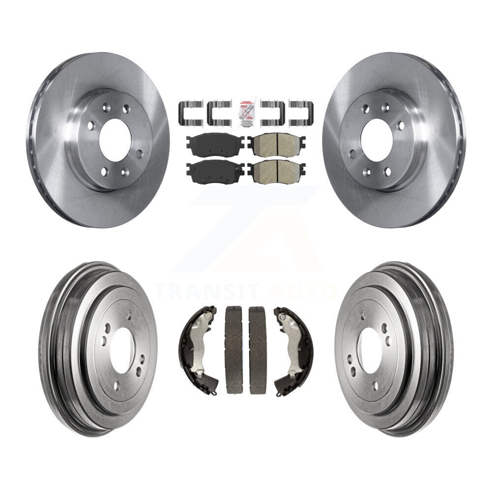 Kit de plaquettes et de tambour semi-métalliques, Rotor de frein avant et arrière, pour Hyundai Accent Kia Ri