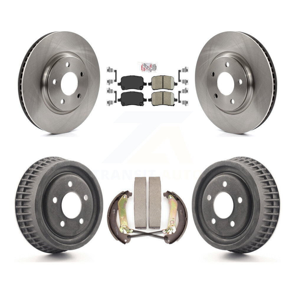 Rotors de frein à disque avant et arrière, plaquettes en céramique et Kit de batterie pour Chevrolet Malibu
