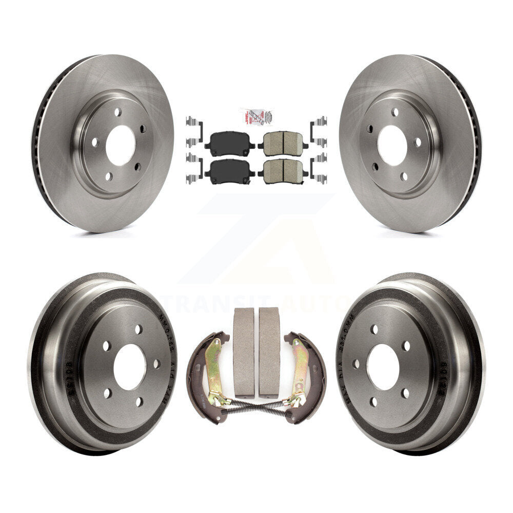 Rotors de frein à disque avant et arrière, plaquettes en céramique et Kit de batterie pour Chevrolet Malibu