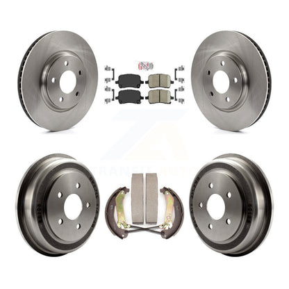 Rotors de frein à disque avant et arrière, plaquettes en céramique et Kit de batterie pour Chevrolet Malibu