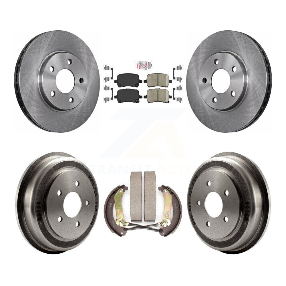 Rotors de frein à disque avant et arrière, plaquettes en céramique et Kit de batterie pour Chevrolet Malibu