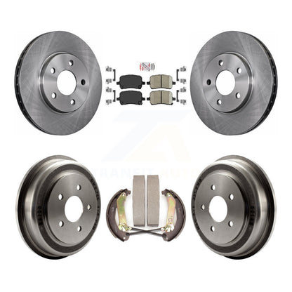 Rotors de frein à disque avant et arrière, plaquettes en céramique et Kit de batterie pour Chevrolet Malibu