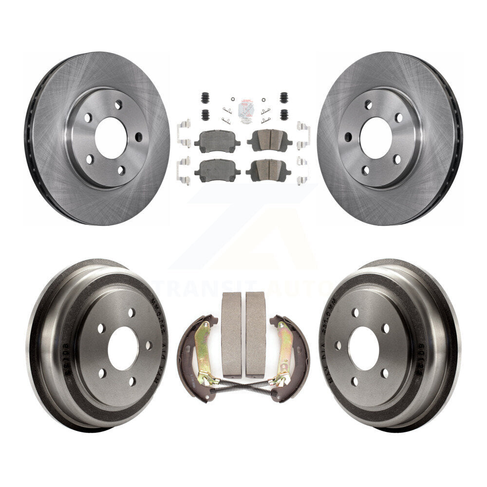 Rotors de frein à disque avant et arrière, plaquettes en céramique et Kit de batterie pour Chevrolet Malibu