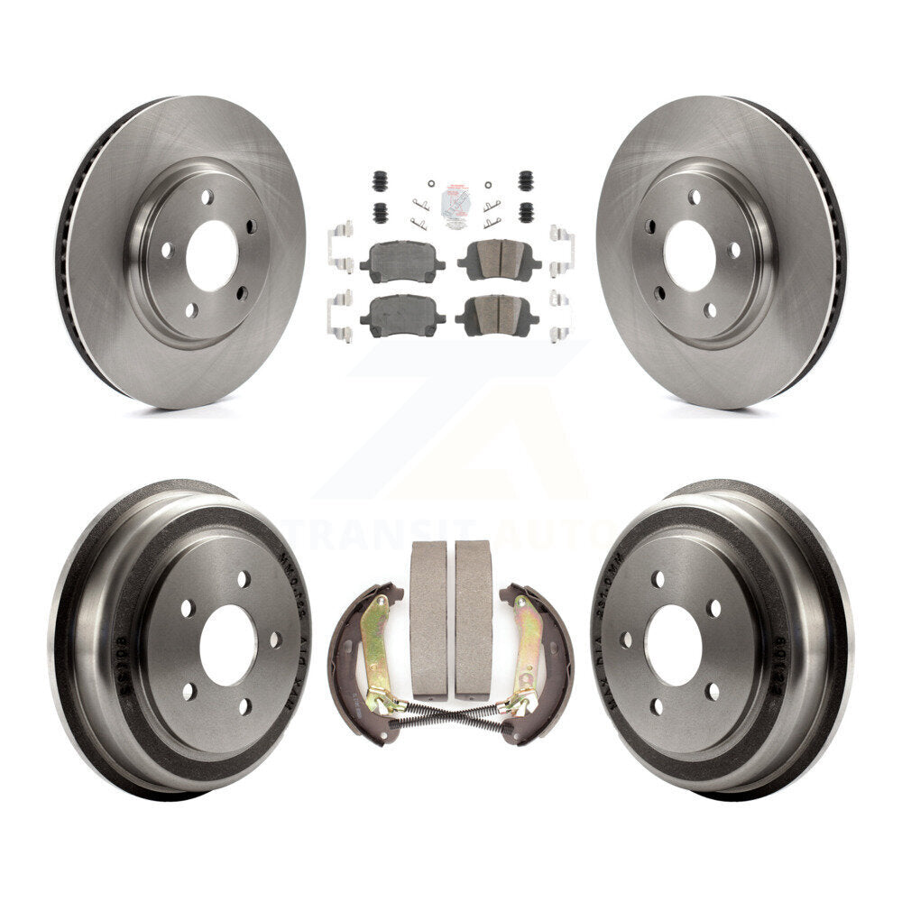 Rotors de frein à disque avant et arrière, plaquettes en céramique et Kit de batterie pour Chevrolet Malibu