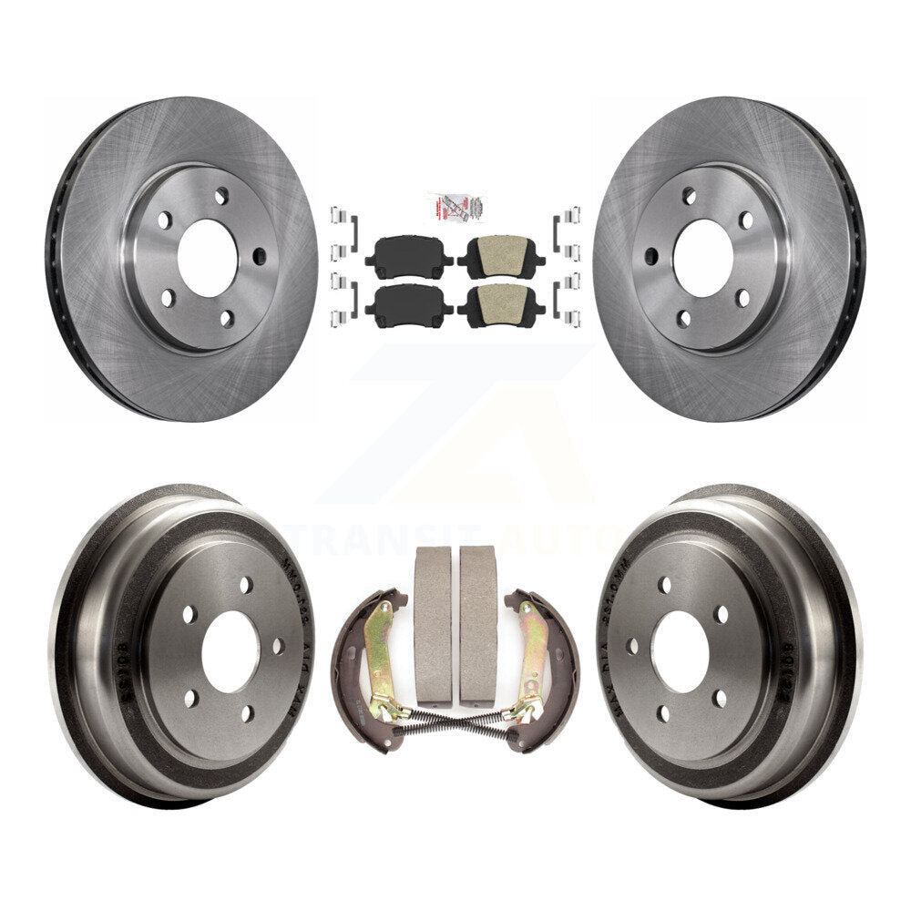 Rotors de frein à disque avant et arrière, plaquettes en céramique et Kit de batterie pour Chevrolet Malibu