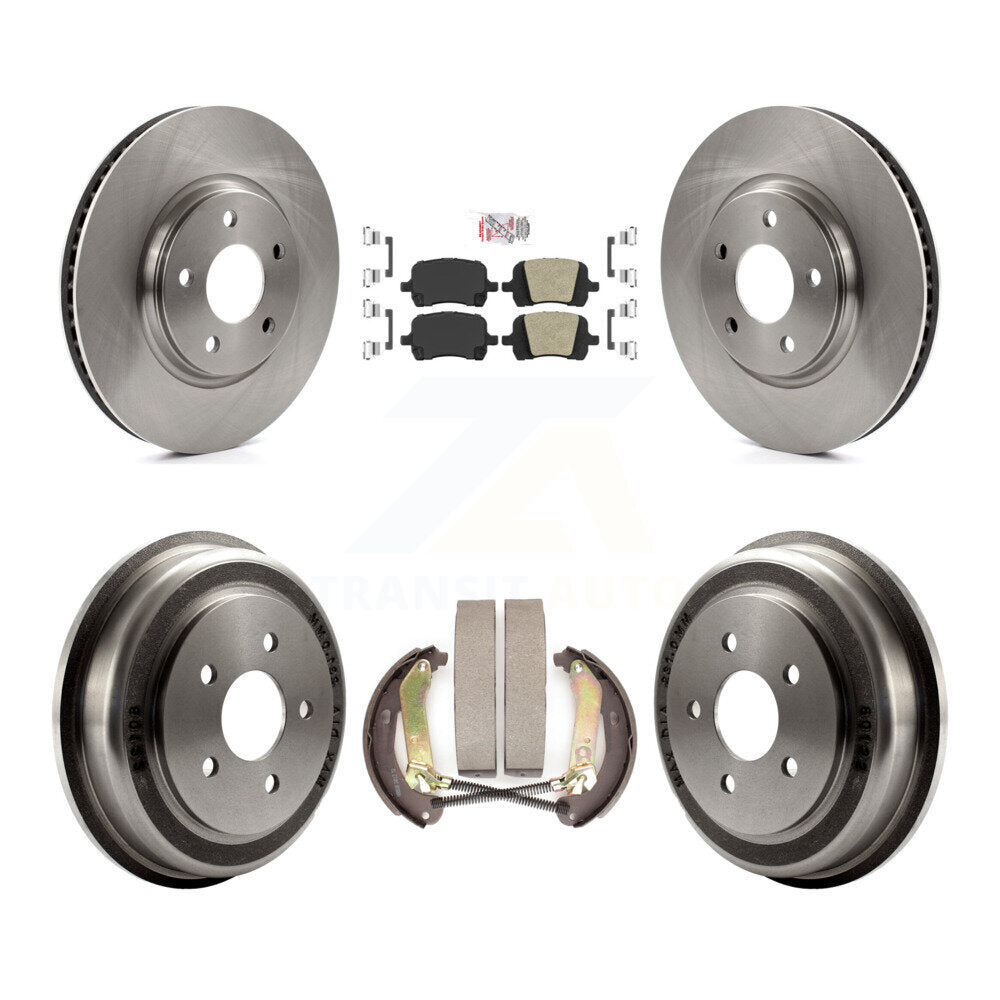 Rotors de frein à disque avant et arrière, plaquettes en céramique et Kit de batterie pour Chevrolet Malibu