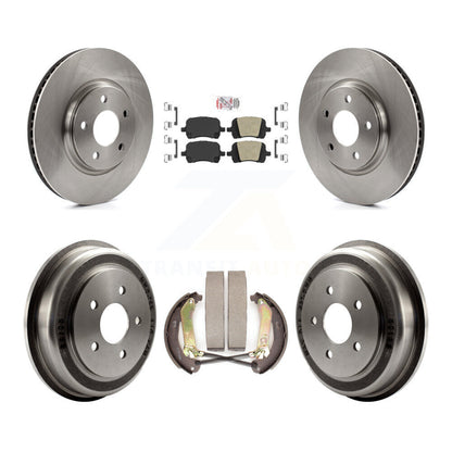 Rotors de frein à disque avant et arrière, plaquettes en céramique et Kit de batterie pour Chevrolet Malibu