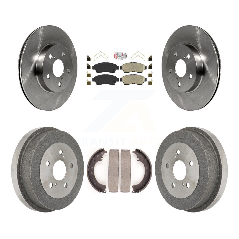 Rotors de frein à disque avant et arrière, plaquettes en céramique et Kit de batterie pour Toyota RAV 1996 – 2000