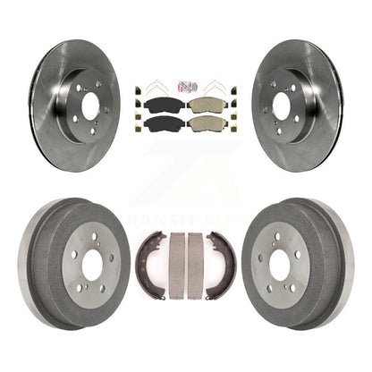 Rotors de frein à disque avant et arrière, plaquettes en céramique et Kit de batterie pour Toyota RAV 1996 – 2000
