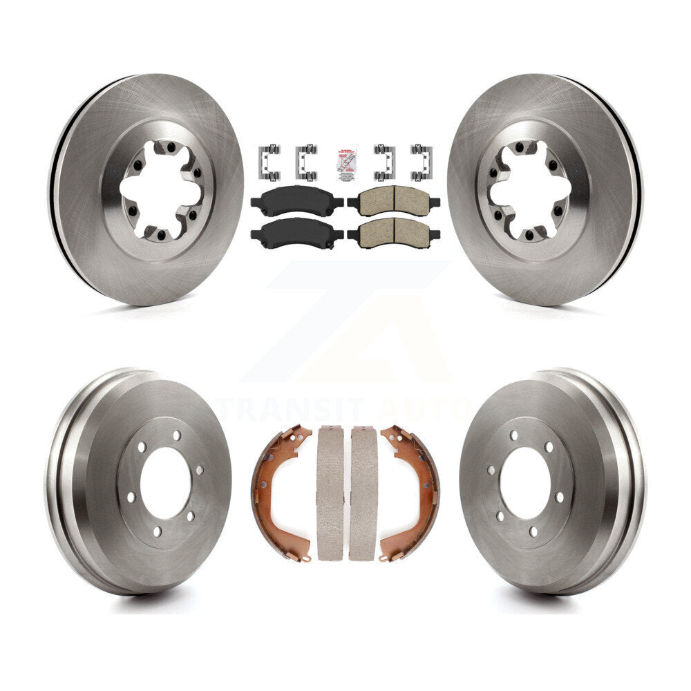 Kit de plaquettes et de tambour en céramique, Rotors de frein avant et arrière, pour Chevrolet Colorado GMC Canyo