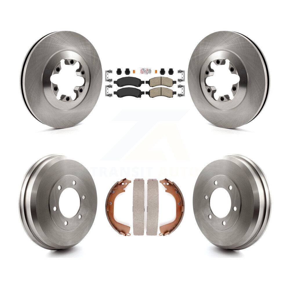 Kit de plaquettes et de tambour en céramique, Rotors de frein avant et arrière, pour Chevrolet Colorado GMC Canyo