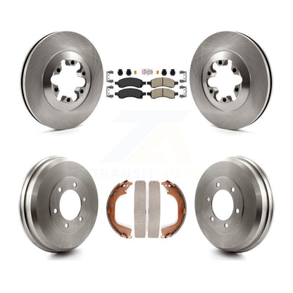 Kit de plaquettes et de tambour en céramique, Rotors de frein avant et arrière, pour Chevrolet Colorado GMC Canyo