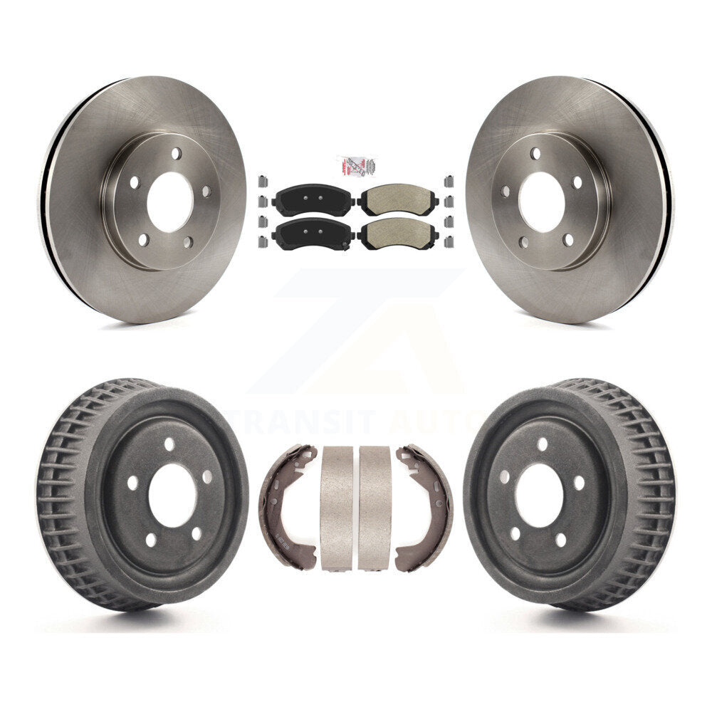 Rotors de frein avant et arrière, Kit de tambour à plaquettes semi-métalliques pour Pontiac Montana Chevrole