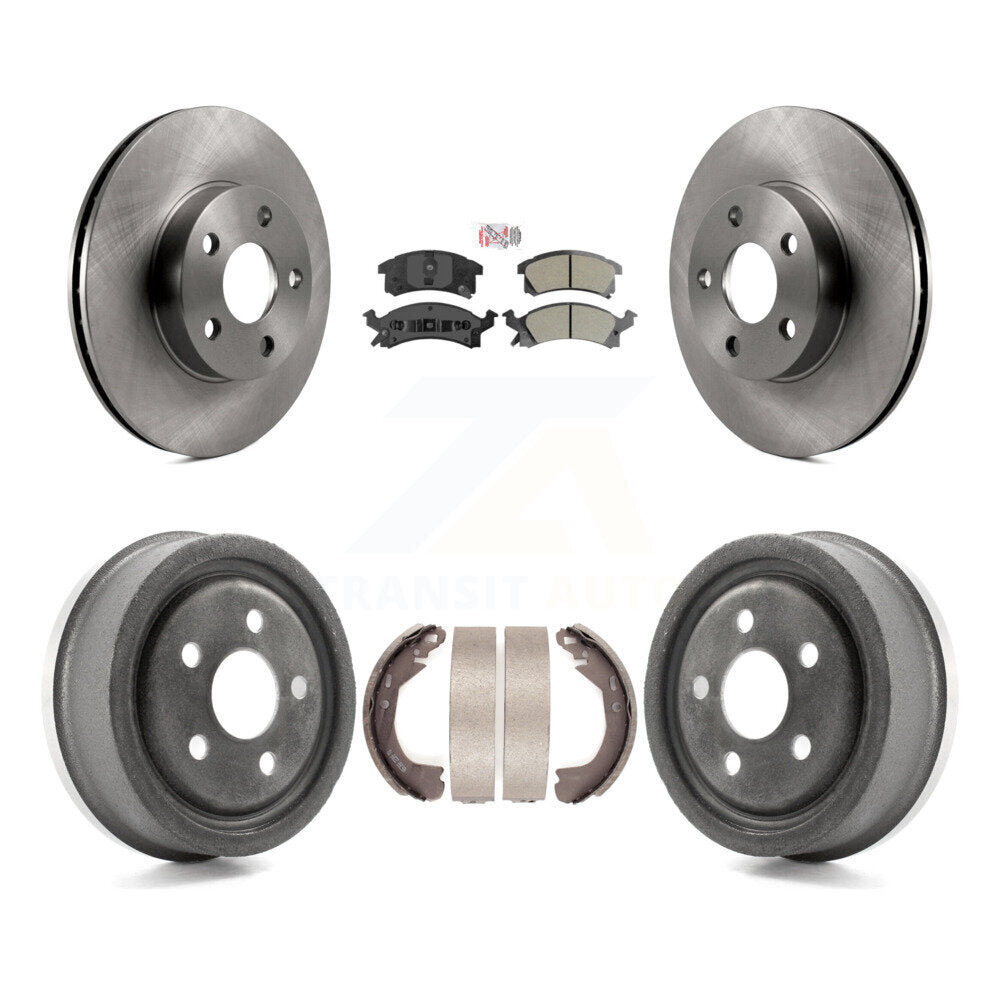 Rotor de frein à disque avant et arrière, Kit de plaquettes et de tambour semi-métalliques pour Chevrolet Berett