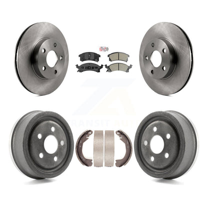 Rotor de frein à disque avant et arrière, Kit de plaquettes et de tambour semi-métalliques pour Chevrolet Berett